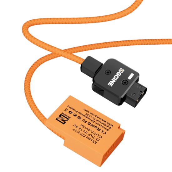 ZGCINE D-Tap to LPE17 for Canon Dummy Battery Cable(braided wire）